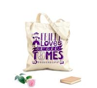 AILOONG Sacchetti portaoggetti in poliestere e cotone lettering a mano che un amico ama in ogni momento Tessuto spesso 340g/m² Scritta personalizzabile