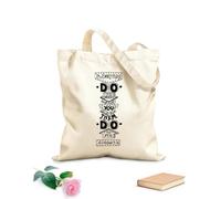 AILOONG Sacchetti portaoggetti in poliestere e cotone lettering a mano fai sempre agli altri quello che vuoi Tessuto spesso 12 once Scritta personalizzabile 31x36cm Media