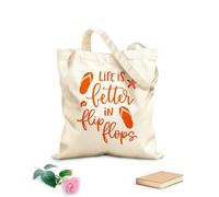 AILOONG Sacchetti portaoggetti in poliestere e cotone set di lettere estive con citazioni scritte a mano Tessuto spesso 340g/m² Scritta personalizzabile