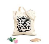 AILOONG Sacchetti portaoggetti in poliestere e cotone Tessuto spesso 12 once citazioni estive amante dice Scritta personalizzabile 25x30cm Piccola