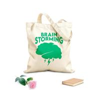 AILOONG Sacchetti portaoggetti in poliestere e cotone Tessuto spesso 340g/m² Pensa fuori dagli schemi con uno sfondo nero Scritta personalizzabile