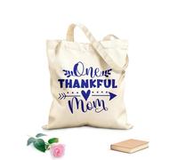 AILOONG Sacchetti portaoggetti in poliestere e cotone Tessuto spesso 340g/m² un messaggio tipografico di gratitudine per una mamma Scritta personalizzabile