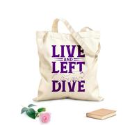 AILOONG Sacchetti portaoggetti in poliestere e cotone vivi e lasciati immergere immersioni divertenti Tessuto spesso 340g/m² Scritta personalizzabile