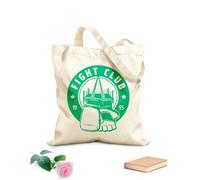 AILOONG set di icone di combattimenti singoli di boxe muay thai Borsa tote con manico piatto in nastro Tessuto spesso 340g/m² Sostituisce lo zaino scolastico