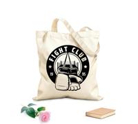 AILOONG set di icone di combattimenti singoli di boxe muay thai Borsa tote con manico piatto in nastro Tessuto spesso 12 once Sostituisce lo zaino scolastico 25x30cm Piccola