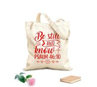 AILOONG Sii fermo e conosci il Salmo Borse shopper riutilizzabili Tessuto spesso 340g/m² Pieghevole