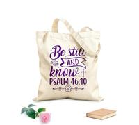 AILOONG Sii fermo e conosci il Salmo Borse shopper riutilizzabili Tessuto spesso 340g/m² Pieghevole