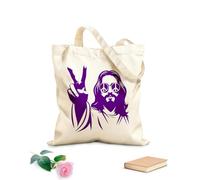 AILOONG Simbolo di pace di Gesù, figlio di Dio Borse shopper riutilizzabili Tessuto spesso 340g/m² Pieghevole