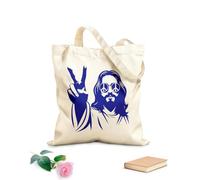 AILOONG Simbolo di pace di Gesù, figlio di Dio Borse shopper riutilizzabili Tessuto spesso 340g/m² Pieghevole