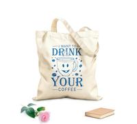 AILOONG Tè al caffè Borse a tracolla in tela di cotone Tessuto spesso 340g/m² Utilizzabile come borsa porta attrezzi