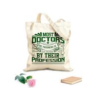 AILOONG tipografia vintage del dottore Borse shopper riutilizzabili Tessuto spesso 340g/m² Pieghevole