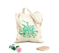 AILOONG Torneo di armatura medievale per cavalieri Borsa della spesa in tela di cotone Tessuto spesso 340g/m² Utilizzabile come borsa regalo