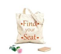 AILOONG trova il tuo posto Borsa in tela con fondo rinforzato Tessuto spesso 340g/m² Utilizzabile come borsa regalo