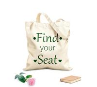 AILOONG trova il tuo posto Borsa in tela con fondo rinforzato Tessuto spesso 340g/m² Utilizzabile come borsa regalo