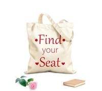 AILOONG trova il tuo posto Borsa in tela con fondo rinforzato Tessuto spesso 340g/m² Utilizzabile come borsa regalo