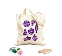 AILOONG Utensili da cucina Elementi alimentari Pizza Citazioni Pizzeria Borsa tote in tela grezza Tessuto spesso 340g/m² Utilizzabile come borsa porta attrezzi