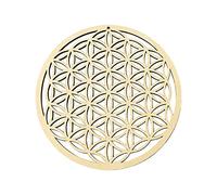 Ailopta Disegni della Vita Scultura da Parete Decorazioni per La Casa, Decorazioni per Pareti in Legno, Geometria Sacra Decorazioni per Pareti, Tavola in Legno con Griglia di Chakra
