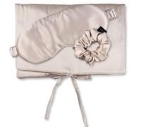 AILORIA TRAVEL SET BEAUTY M - borsa in seta, maschera per dormire e sc