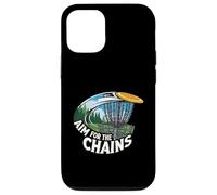 Aim For The Chains Disc Golf Player Frisbee Basket Custodia per iPhone 12/12 Pro