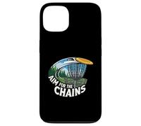 Aim For The Chains Disc Golf Player Frisbee Basket Custodia per iPhone 13