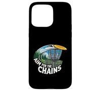 Aim For The Chains Disc Golf Player Frisbee Basket Custodia per iPhone 15 Pro Max