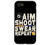 Aim Shoot Giura Ripetere Biliardo Giocatore Pool Snooker Tavolo Custodia per iPhone SE (2020) / 7 / 8