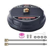 Aim Tools 15 Pollici Idropulitrice Accessorio per Pulizia Superfici 4000 PSI per Pulizia Pavimenti con 2 x16" Bacchette di Estensione e 2 Ugelli di Ricambio