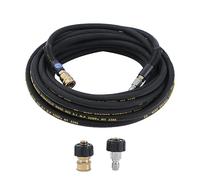 AIM Tools 15M Tubo Flessibile per Idropulitrice ad Alta Pressione 4000 PSI con 2 x Collegamento Rapido M22 14 mm a 3/8", Tubo di Prolunga per Lavaggio a Getto