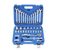 Aim Tools 36 Pezzi Set di Chiavi a Bussola 1/2" Chiave a Cricchetto 72 Denti e Chiavi Combinate, 8-32 mm Metrico, Strumento Meccanico Automatico