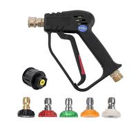 AIM Tools Pistola per Idropulitrice 4000 PSI con 5 Punte per Ugelli a Spruzzo, Attacco Rapido da 1/4", Raccordo M22 14mm y Conector Rápido Adaptador Si Adatta Karcher, Kit di Lavaggio Auto