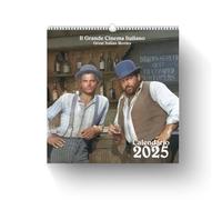 AIMA Calendario 2025 da Muro Agenda 31x33 cm - Calendario da Parete 12 Mesi con Immagini del Cinema Italiano Copertina Continuavano a chiamarlo Trinità - Con Calamita e Mini Poster in Omaggio