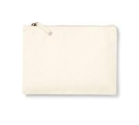 AIMA - Pochette Trucchi Canvas Natural 5 pz Taglia M - Trousse da viaggio donna in cotone canvas organico - Beauty case porta trucchi multiuso
