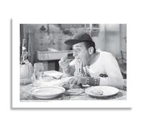 AIMA Poster da Parete Alberto Sordi 22 x 30 cm - Stampa da Parete Bianco e Nero Cinema Poster Vintage Senza Cornice - Room Decor Stampe da Cucina - Calamita in Omaggio