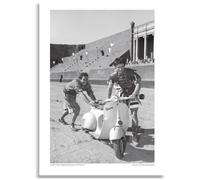 AIMA Poster da Parete Ben Hur 35 x 50 cm - Stampa da Parete Bianco e Nero Cinema Poster Vintage Senza Cornice - Room Decor Stampe da Cucina, Camera da Letto - Calamita in Omaggio