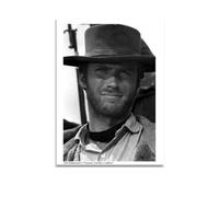AIMA Poster da Parete Clint Eastwood 22 x 30 cm - Stampa da Parete Bianco e Nero Cinema Poster Vintage Senza Cornice - Room Decor Stampe da Cucina, Camera da Letto - Calamita in Omaggio