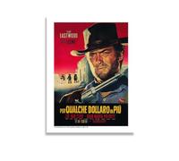 AIMA Poster da Parete Clint Eastwood 22 x 30 cm - Stampa da Parete Bianco e Nero Cinema Poster Vintage Senza Cornice - Room Decor Stampe da Cucina, Camera da Letto - Calamita in Omaggio