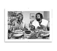 AIMA Poster da Parete Io sto con gli ippopotami 35x50 cm - Stampa da Parete Film Bianco e Nero Cinema Poster Vintage Senza Cornice - Room Decor Stampe da Cucina, Camera da Letto - Calamita in Omaggio