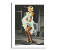 AIMA Poster da Parete Marylin Monroe 22 x 30 cm - Stampa da Parete Bianco e Nero Cinema Poster Vintage Senza Cornice - Room Decor Stampe da Cucina, Camera da Letto - Calamita in Omaggio