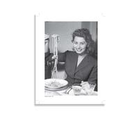 AIMA Poster da Parete Sophia Loren 22 x 30 cm - Stampa da Parete Bianco e Nero Cinema Poster Vintage Senza Cornice - Room Decor Stampe da Cucina - Calamita in Omaggio