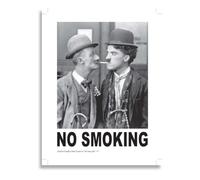 AIMA - Poster da Parete Vintage Charlie Chaplin NO SMOKING 35x50 cm - Poster Vintage Senza Cornice con Calamita