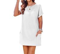 AI'MAGE Copricostume da Bagno Swimsuit Cover Up per Le Donne Beachwear Bianco M