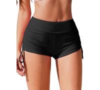 AI'MAGE Pantaloncini da Bagno da Donna Neri - Costume Bagno con Protezione Pantaloncini da Surf Corti e Larghi per la Spiaggia Surf Beach XXL