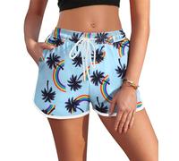 AI'MAGE Pantaloncini da Bagno Donna 3D Graphic Pantaloncini da Spiaggia Pantaloncini da Bagno Estate Pantaloni da Ginnastica da Palestra novità Workout con Coulisse Regolabile Pantaloncini