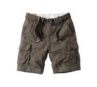 AIMAIBMLD Men's Cargo Plus Size Summer Casual Shorts-Deep Army Green-30