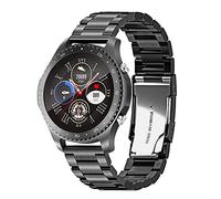 AIMAISEN Smartwatch Bluetooth per uomo, tracker attività fitness IP67 cinturino in acciaio smartwatch sportivo impermeabile con cardiofrequenzimetro per il sonno, per telefoni Android iOS (Black)