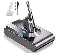 AIMAX Batteria V8 da 4600 mAh per Dyson V8 di ricambio compatibile con aspirapolvere senza fili Absolute Animal Fluffy Motorhead Slim SV10 Dyson, 21,6 V con viti e cacciavite