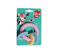 Aimé 901728 Play Strong Pallina per Cani di Piccola Taglia e Cuccioli di Cane Cordone Resistente e Galleggiante | 10 cm