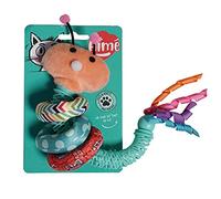 Aimé Giocattolo a Forma di Gatto XL di Terra Gigante con Anelli infusi all'erba gatta, Giocattolo interattivo Diametro 16 x 7 x 6 cm