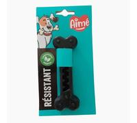 Aimé - Giocattolo cane - Gamma Cronos - Giocattolo cane da occupazione - osso cane - con serbatoio per dolcetti per cani, vegetale e naturale, 13 cm, giocattolo ultra resistente, prodotto europeo