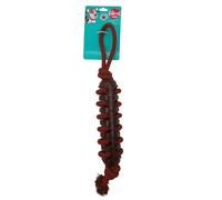 Aimé - Giocattolo per cani, corda di gomma, giocattolo per cani di occupazione e interazione, a base di cotone riciclato, in poliestere, bi-materiale, gioco resistente per masticatori morbidi, 46 cm